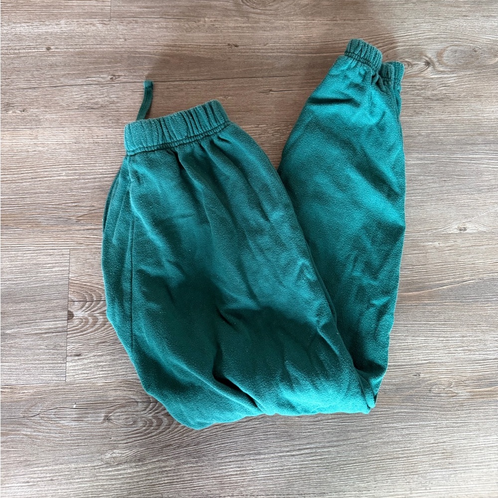 garage green sweatpants